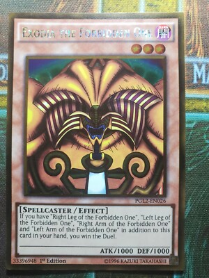 Exodia the Forbidden One - PGL2-EN026 - Gold Rare - 1st Edition-image