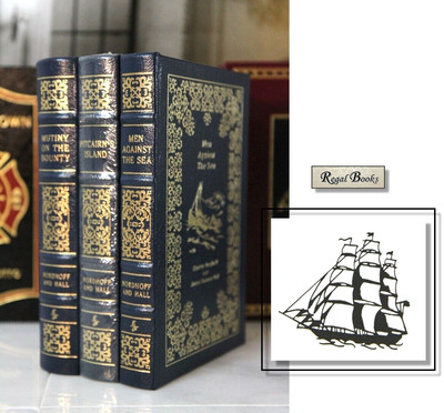 MUTINY ON THE BOUNTY SERIES - Easton Press - Men Against Sea, Pitcairn's Island-image
