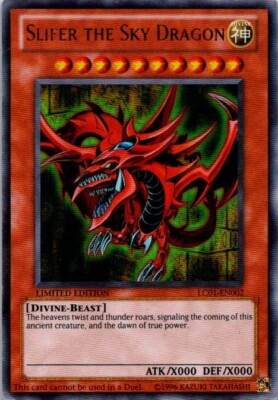 Yugioh Slifer The Sky Dragon LC01-En002 Foil Limited Edition See Scan-image