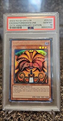 PSA 10 GM Exodia The Forbidden One LOB-EN124 Legend Of Blue Eyes 25th Anniv.-image