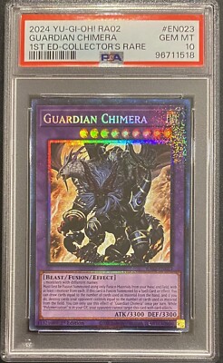 2024 PSA 10 YUGIOH 25TH COLLECTORS RARE 1ST ED GUARDIAN CHIMERA 💫-image