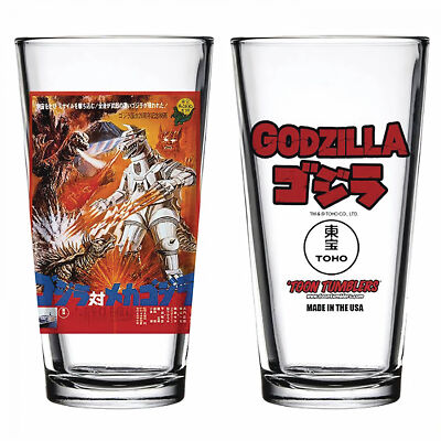 Godzilla vs. Mechagodzilla Poster Pint Glass Clear-image