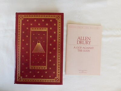 A God Against the Gods- By Allen Drury - *SIGNED by Author*, - Franklin Library-image