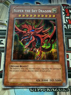 YUGIOH! Slifer the Sky Dragon GBI-001 Secret Rare DAMAGED-image