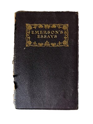 Emerson's Essays 1926 Edition First and Second Series Complete TORN COVER-image