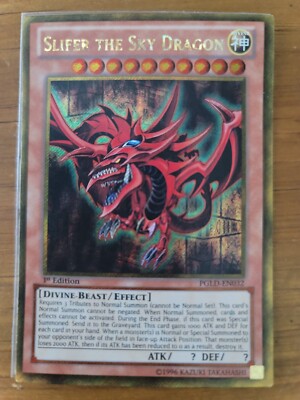 Yu-Gi-Oh! Trading Card: Silfer The Sky Dragon PGLD-EN032 (1st Edition-Gold Rare)-image
