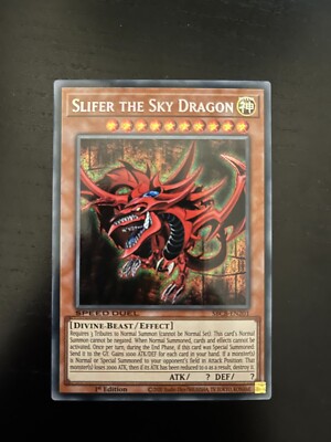 Yugioh Slifer The Sky Dragon SBCB-EN201 Speed Duel 1st Edition NM-Mint-image