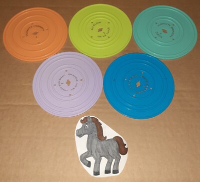 FISHER PRICE RECORD PLAYER 5 REPLACEMENT MUSIC RECORD DISCS-image