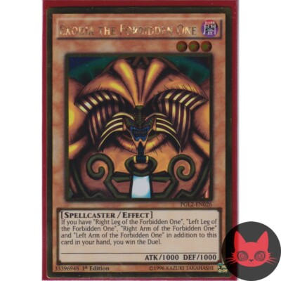 Yugioh Exodia the Forbidden One PGL2-EN026 (Gold Rare) 1st Edition-image