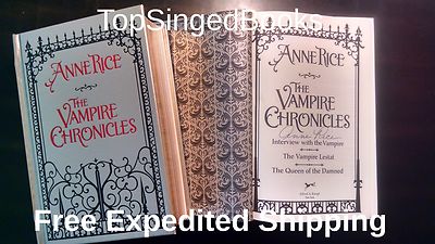 SIGNED The Vampire Chronicles by Anne Rice, Interview with a Vampire, new-image