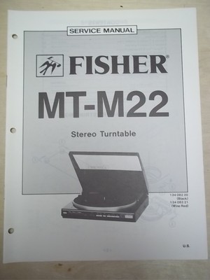 Fisher Service/Repair Manual~MT-M22 Turntable-image