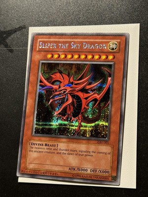 Slifer The Sky Dragon NM++ Secret Rare GBI-001-image