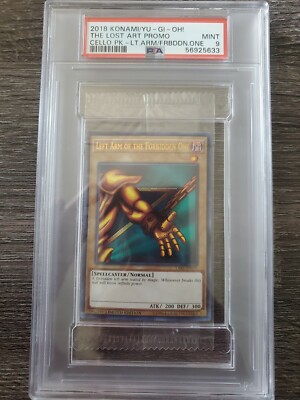 Yu-gi-oh! Left Arm of the Forbidden One SEALED Pack PSA 9 MINT Exodia LART-EN005-image