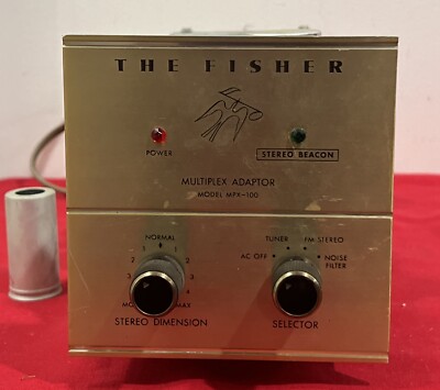 Vintage Fisher MPX-100 FM Tube Multiplex MPX Stereo Adapter-image