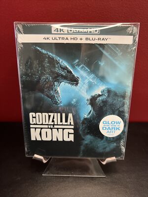 Godzilla vs Kong Glow in the Dark Steelbook (4K UHD+Blu-Ray+Sleeve) Sealed-image