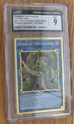 Yugioh Predaplant Verte Anaconda MGED EN036 Holo CGC Graded 9 Mint Not PSA Card-image