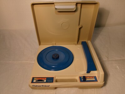 Vintage 1978 Fisher Price 33/45 825 Record Player Turntable Tested Blue Nice!!-image