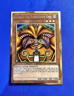 Yugioh -Exodia The Forbidden One- MGED-EN005 Gold Ultra Rare 1st Ed Near Mint-image