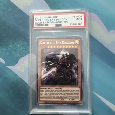 Slifer the Sky Dragon - TN19-EN008 - 2019 Gold Sarcophagus Tin - PSA 9-image
