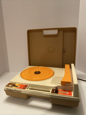 Fisher-Price Record Player Vintage 1978 825 Portable Phonograph 33 & 45 Working-image