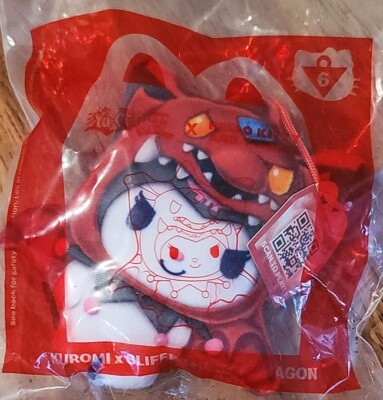 McDonalds Yu-Gi-Oh Hello Kitty - #6 Kuromi x Slifer the Sky Dragon  - New in Bag-image