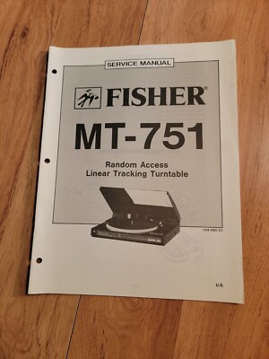 Fisher MT 751 Turntable Service Manual repair-image