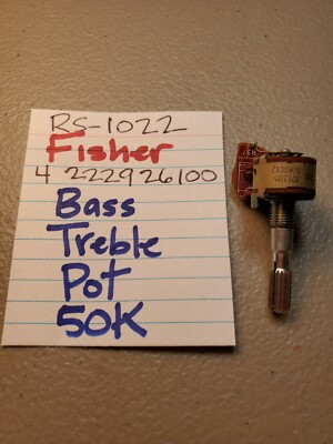 📈FISHER 4222926100 BASS TREBLE POT 50K RS-1022 STEREO RECEIVER-image