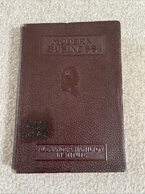 MODERN BUSINESS ~ Alexander Hamilton Institute 1930 Leather Bound Book-image
