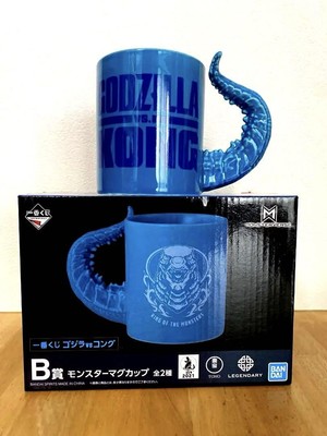 Bandai Godzilla vs Kong Monster Mug Blue Ceramic with Triceratops Handle-image