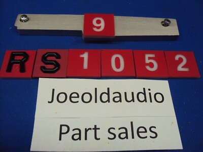 Fisher RS-1052 (L) Receiver Faceplate LEFT Side Trim Piece with Mounting Screws -image