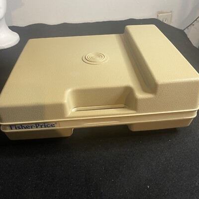 Vintage 1978 Fisher Price blue Portable Record Player Turntable Works!-image