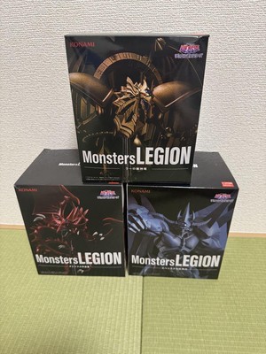 YuGiOh MonstersLegion Egyptian God Figure Set Slifer Obelisk Ra Rare-image