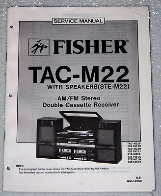 FISHER TAC-M22 STE-M22 Component Stereo System Shop Service Manual & Parts List-image