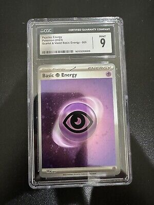 Pokemon Psychic Energy Scarlet Violet Holo CGC Graded 9 Not PSA Card-image