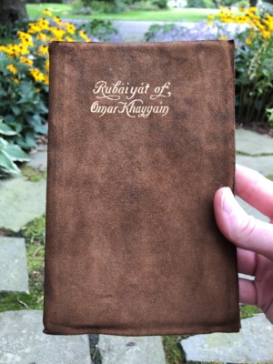 The Rubaiyat of Omar Khayyam Astronomer-Poet Suede Leather Bound Fitzgerald -image