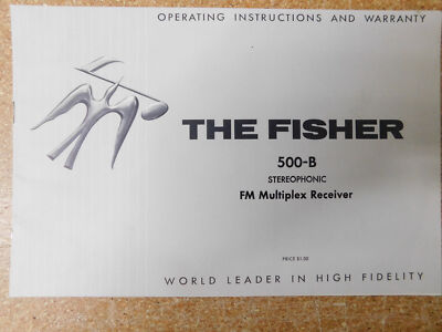 The Fisher 500-B Stereophonic Receiver Operating User Manual (original)-image