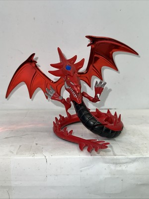 Yugioh Slifer The Sky Dragon Model Kit Buildable Figure Mattel Chrome Wings 2003-image