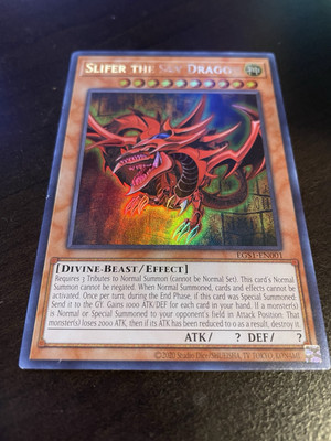 Yugioh Slifer the Sky Dragon EGS1-EN001 Ultra Rare 1st Ed LP-image