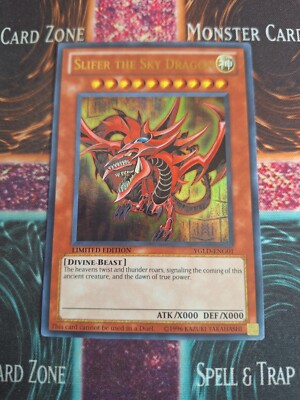 Yu-Gi-Oh! Slifer the Sky Dragon YGLD-ENG01 Limited Ultra Rare Near Mint-image