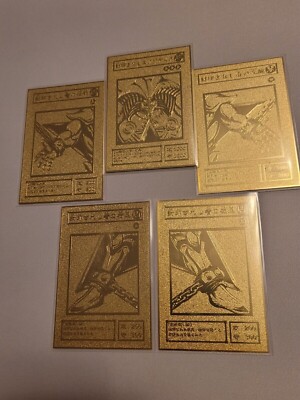 Exodia The Forbidden One 5pc Yu-Gi-Oh Metal collectable Cards-image