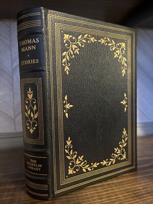 Franklin Library FIVE STORIES Thomas Mann DEATH VENICE KROGER LEATHER 1ST 1977-image