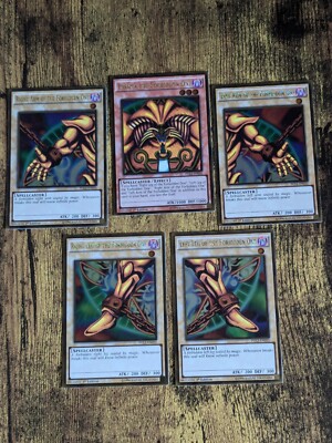 Yugioh Exodia Set PGL2 Gold Rare 1st Edition Near Mint-image