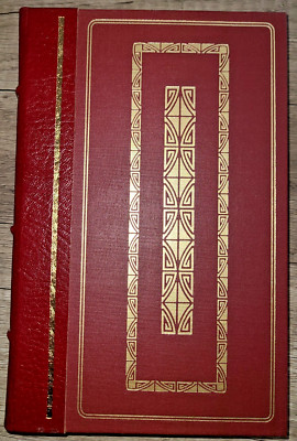 Vtg leather book, The Great Gatsby by F. Scott Fitzgerald, ill. Bruce Dean, 1982-image