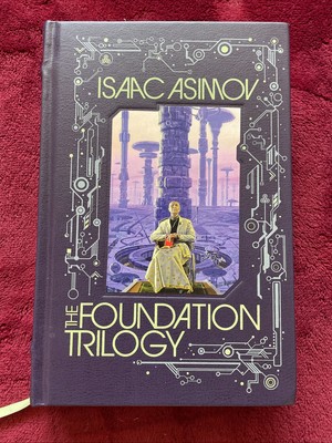 Isaac Asimov THE FOUNDATION TRILOGY HC Barnes & Noble Exclusive Leatherbound-image