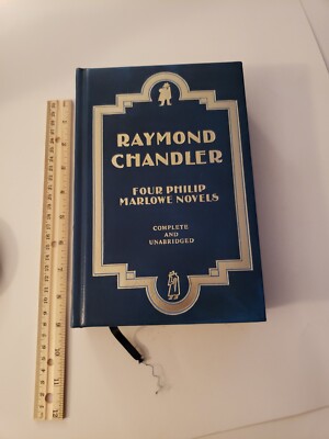 Raymond Chandler Four Phillip Marlowe Novels Longmeadow Press Bonded Leather-image