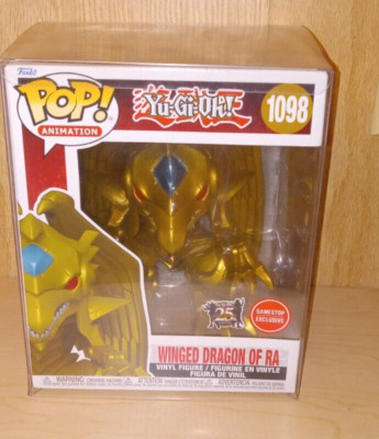 Yu-gi-oh funko pop winged dragon of ra 6”  Gamestop Exclusive with protector-image