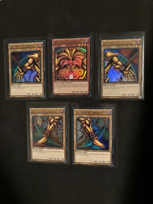 Yugioh! Exodia The Forbidden One Full Set Ultra Rare YGLD NM!-image