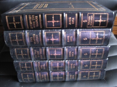 ANNE RICE SIGNED - THE VAMPIRE CHRONICLES 5 VOLUMES EASTON PRESS LEATHER SEALED-image