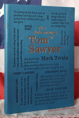 NEW The Adventures of Tom Sawyer by Mark Twain Faux Leather Softcover Word Cloud-image