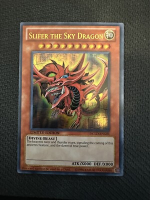 Yu-Gi-Oh Card - YGLD-ENG01 - SLIFER THE SKY DRAGON (ultra rare holo) - NM/Mint-image